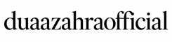 Black duaazahraofficial wordmark